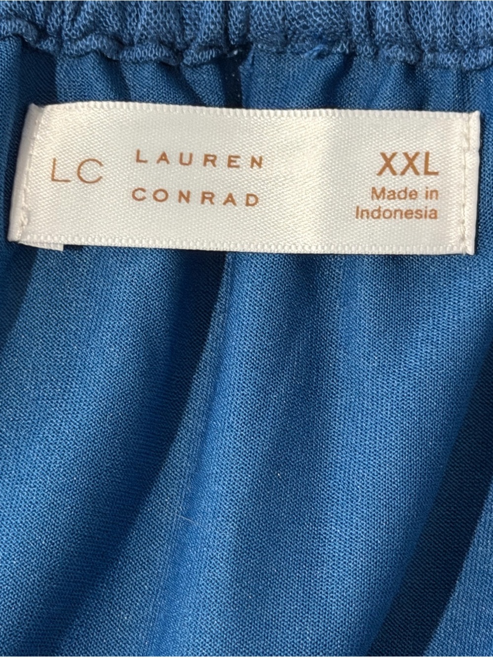LC Lauren Conrad linen blend faux Wrap Skirt with Side Knot XXL - Picture 4 of 5